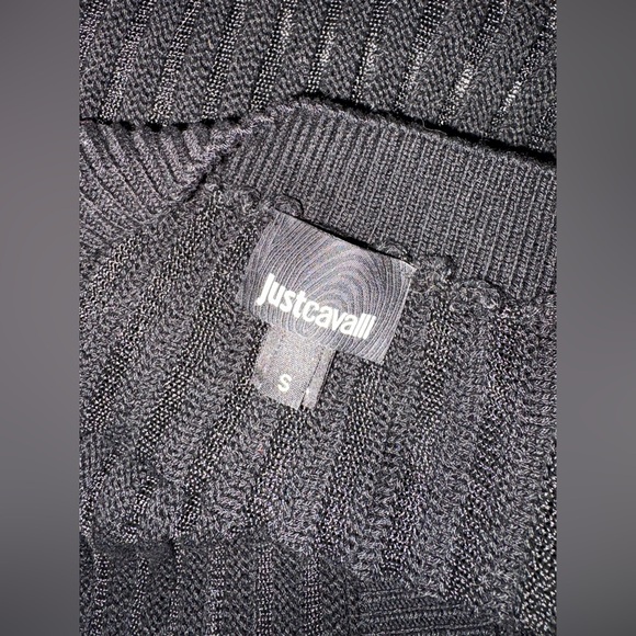 Just Cavalli Black Boxy Button-Up Cardigan - Size S - Picture 4 of 13